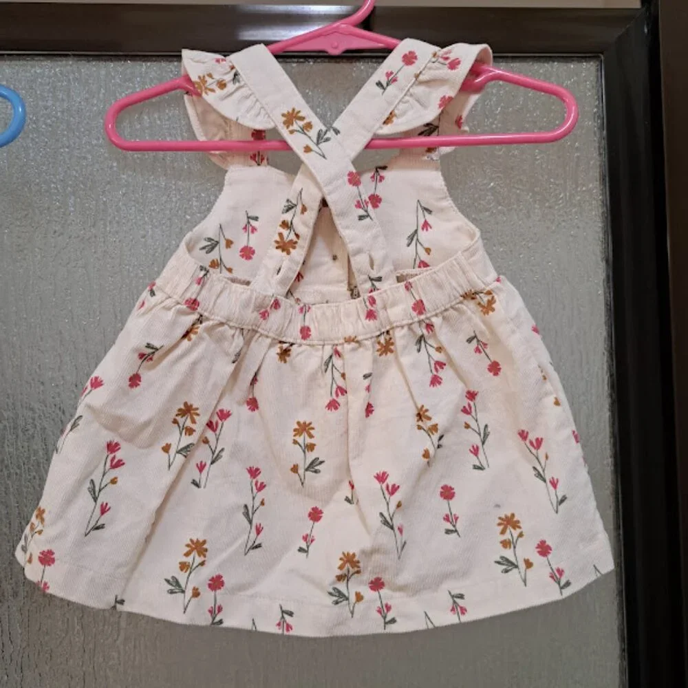 infant girl dresses size‎ 0-3 flower and overall dresses